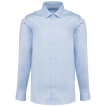 Camisa popeline manga comprida de homem - Azul céu