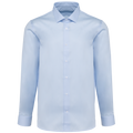 Camisa twill com manga comprida de homem - Azul claro