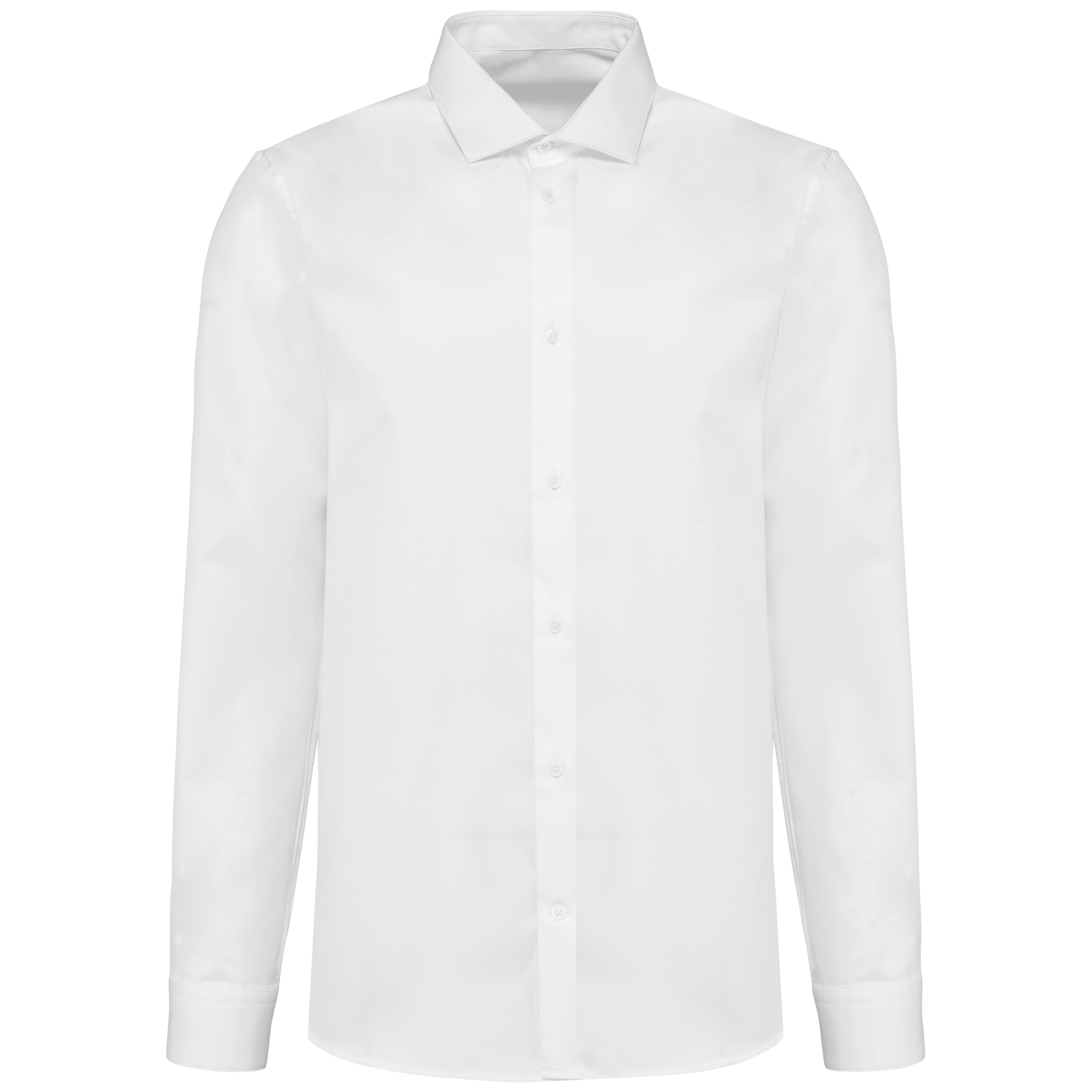 Camisa twill com manga comprida de homem - Branco