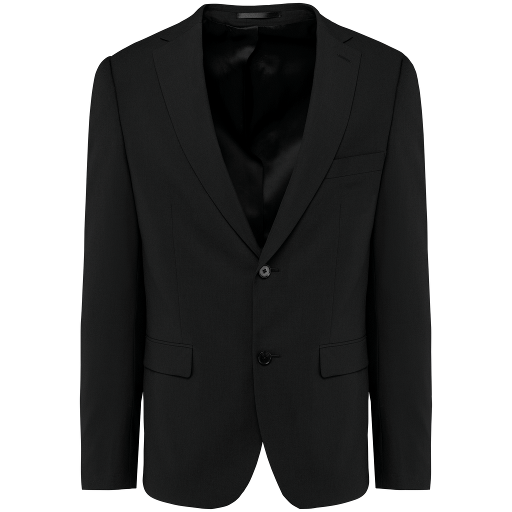 Blazer de Homem em Lã Stretch - Preto