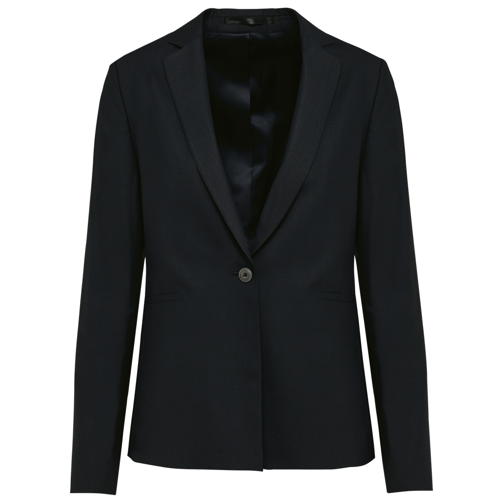 Blazer de Senhora em Lã Stretch - Preto