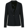 Blazer de Senhora em Lã Stretch - Preto