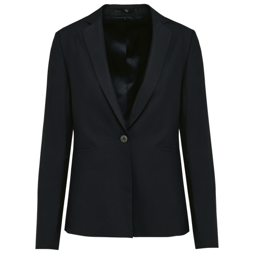 Blazer de Senhora em Lã Stretch - Preto
