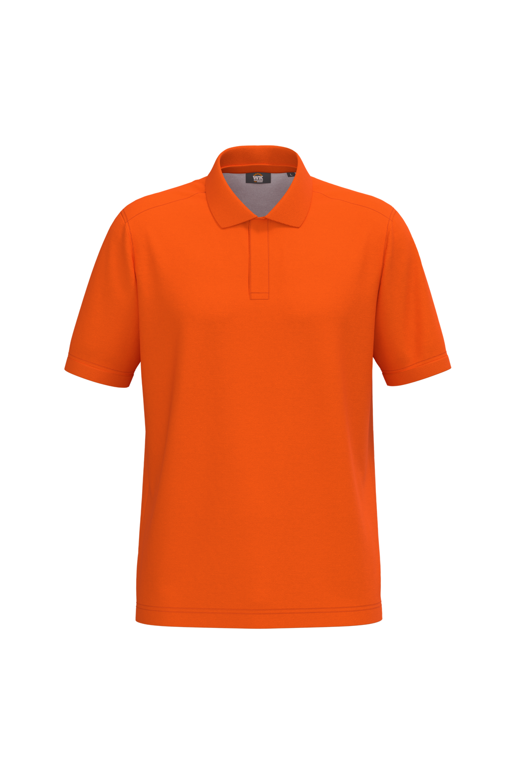 Polo sustentável poliéster/algodão unissexo - Laranja fluorescente