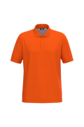 Polo sustentável poliéster/algodão unissexo - Laranja fluorescente