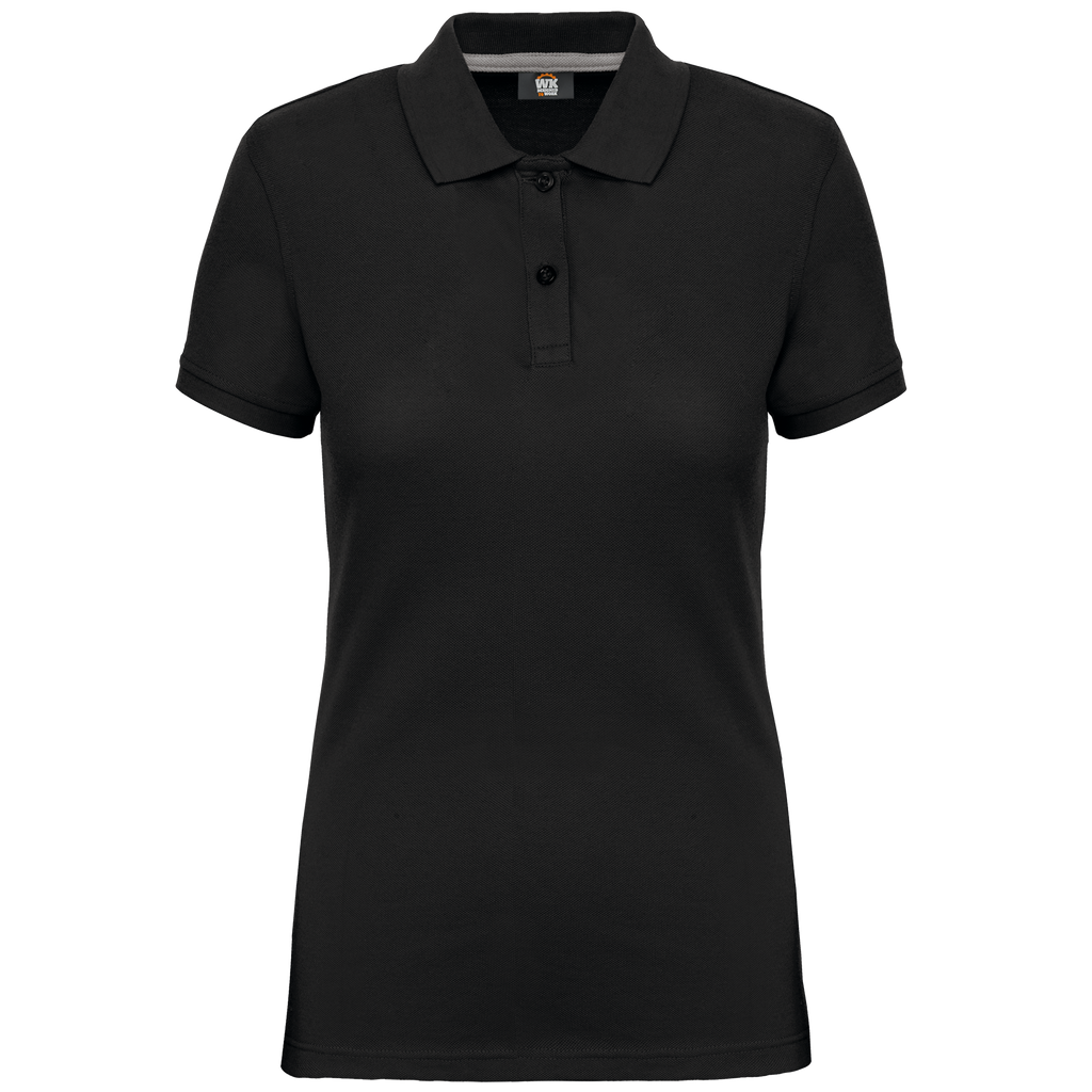 Polo de senhora manga curta - Preto