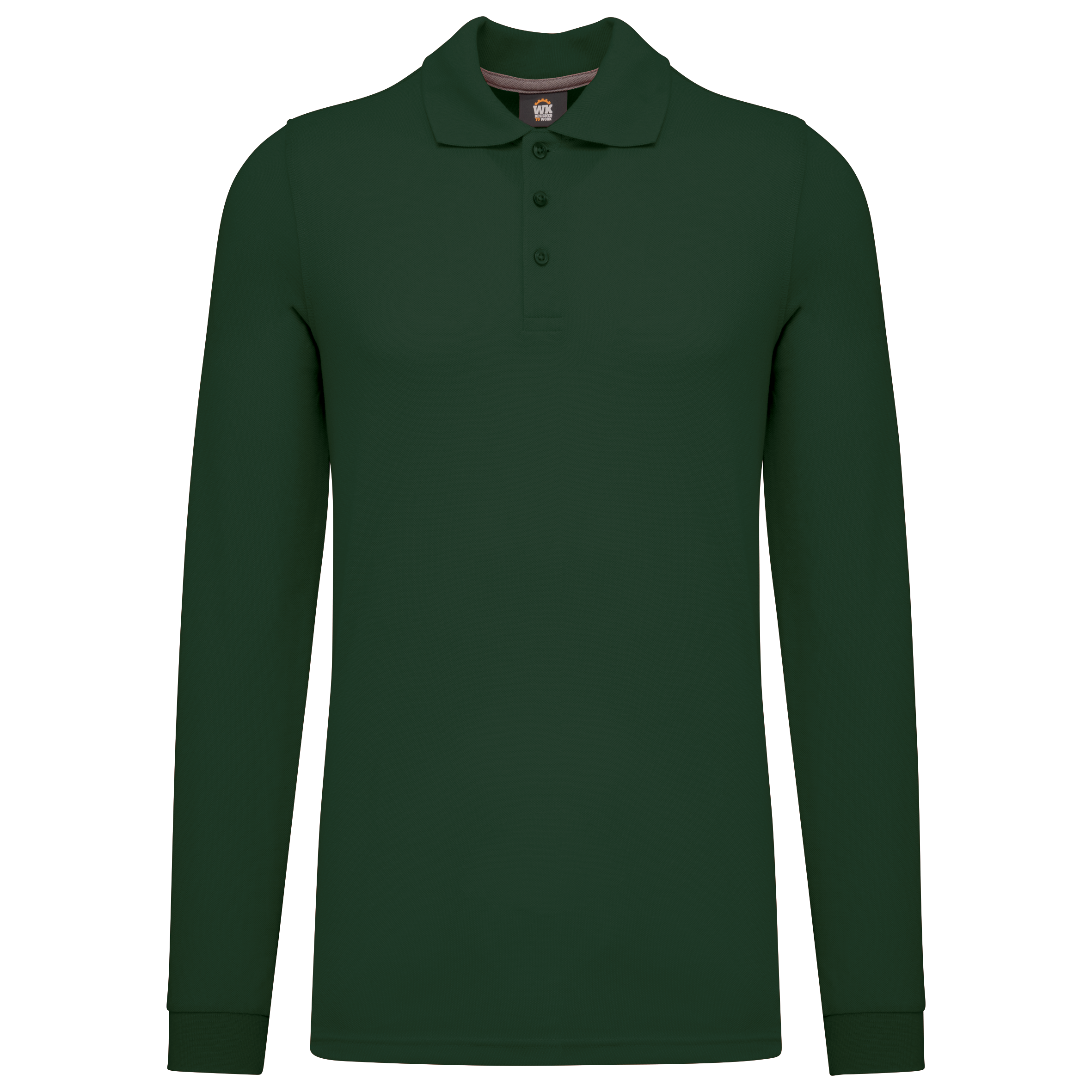 Polo de manga comprida - Verde floresta