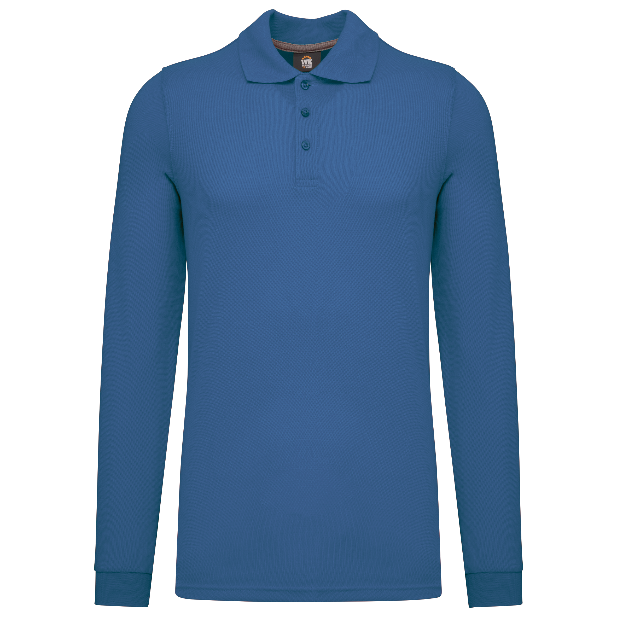 Polo de manga comprida - Azul azul royal claro