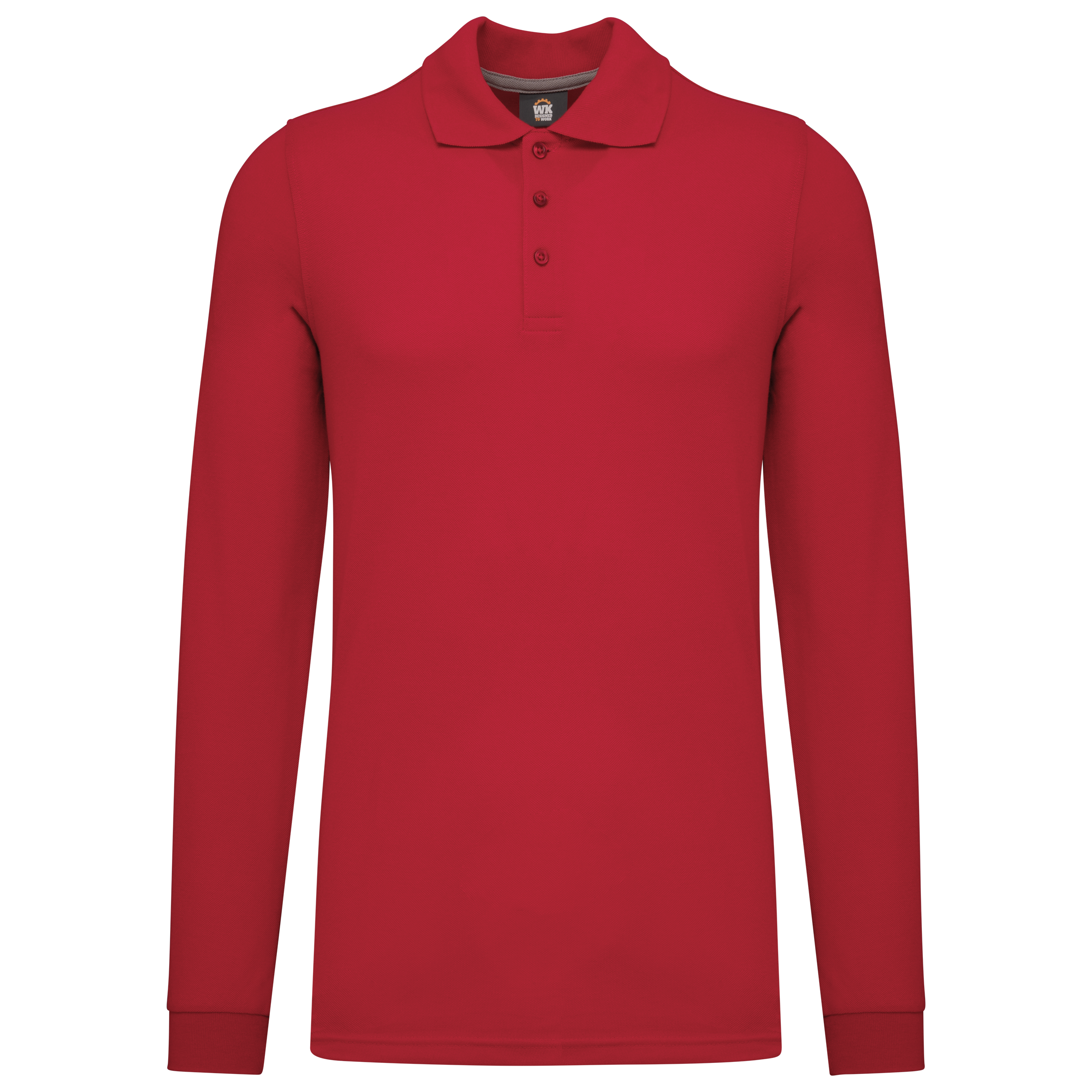 Polo de manga comprida - Vermelho