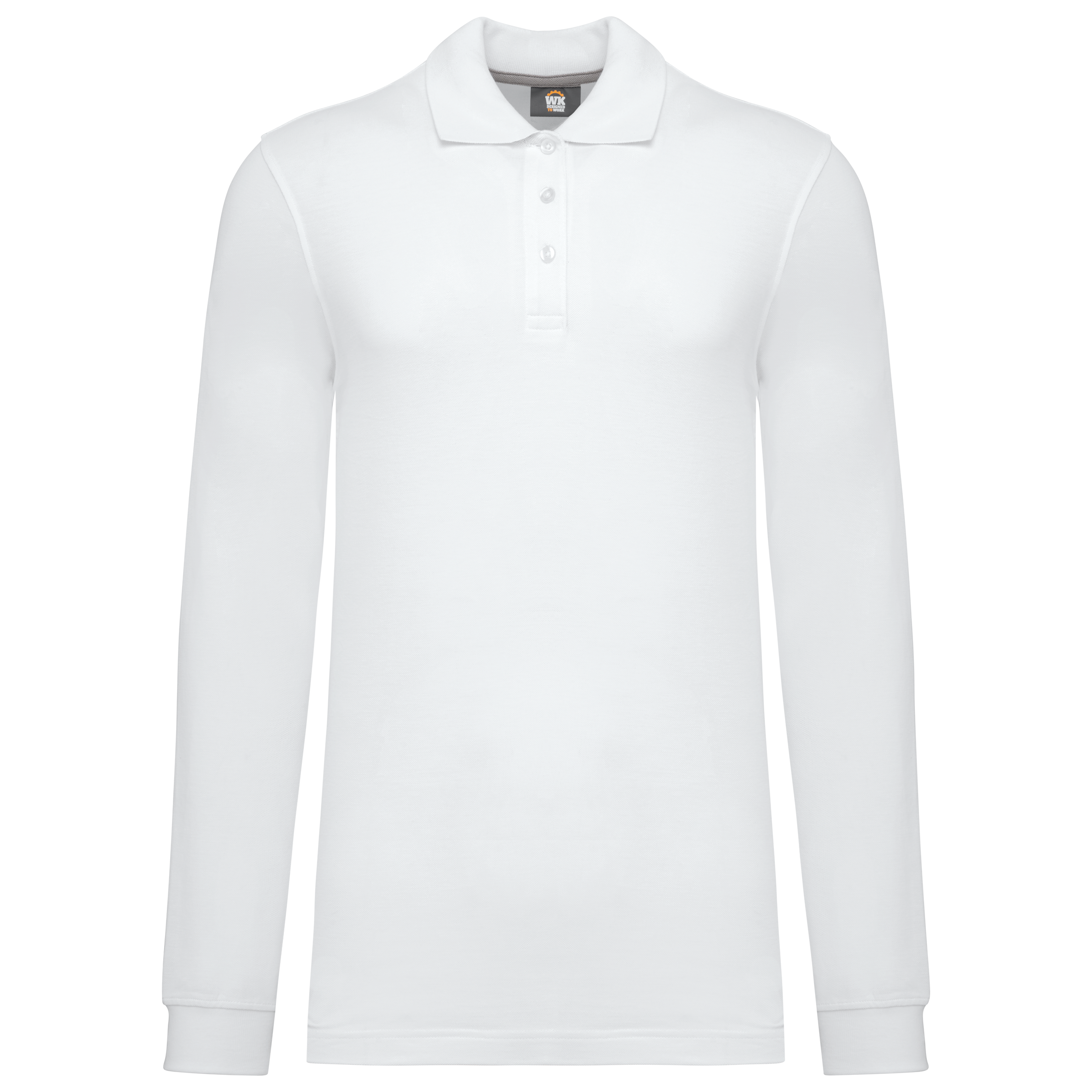 Polo de manga comprida - Branco