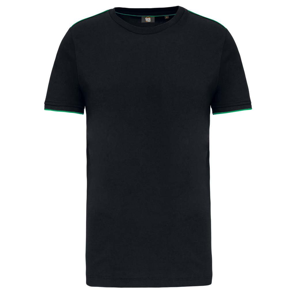 T-shirt Day To Day de manga curta - Preto / Verde kelly