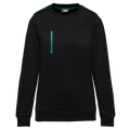 Sweatshirt Day To Day unissexo com bolso em contraste - Preto / Verde kelly