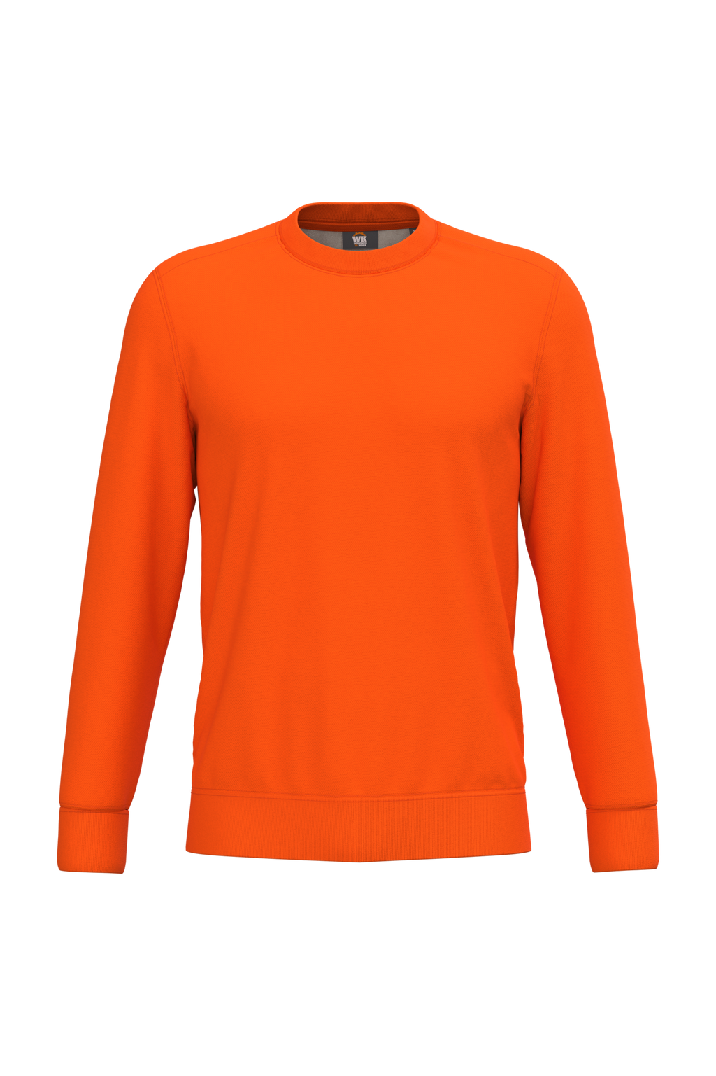 Sweatshirt sustentável poliéster/algodão unissexo - Laranja fluorescente