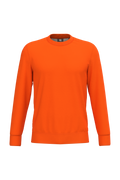 Sweatshirt sustentável poliéster/algodão unissexo - Laranja fluorescente