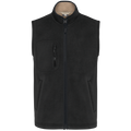 Colete polar com interior em sherpa unissexo - Preto