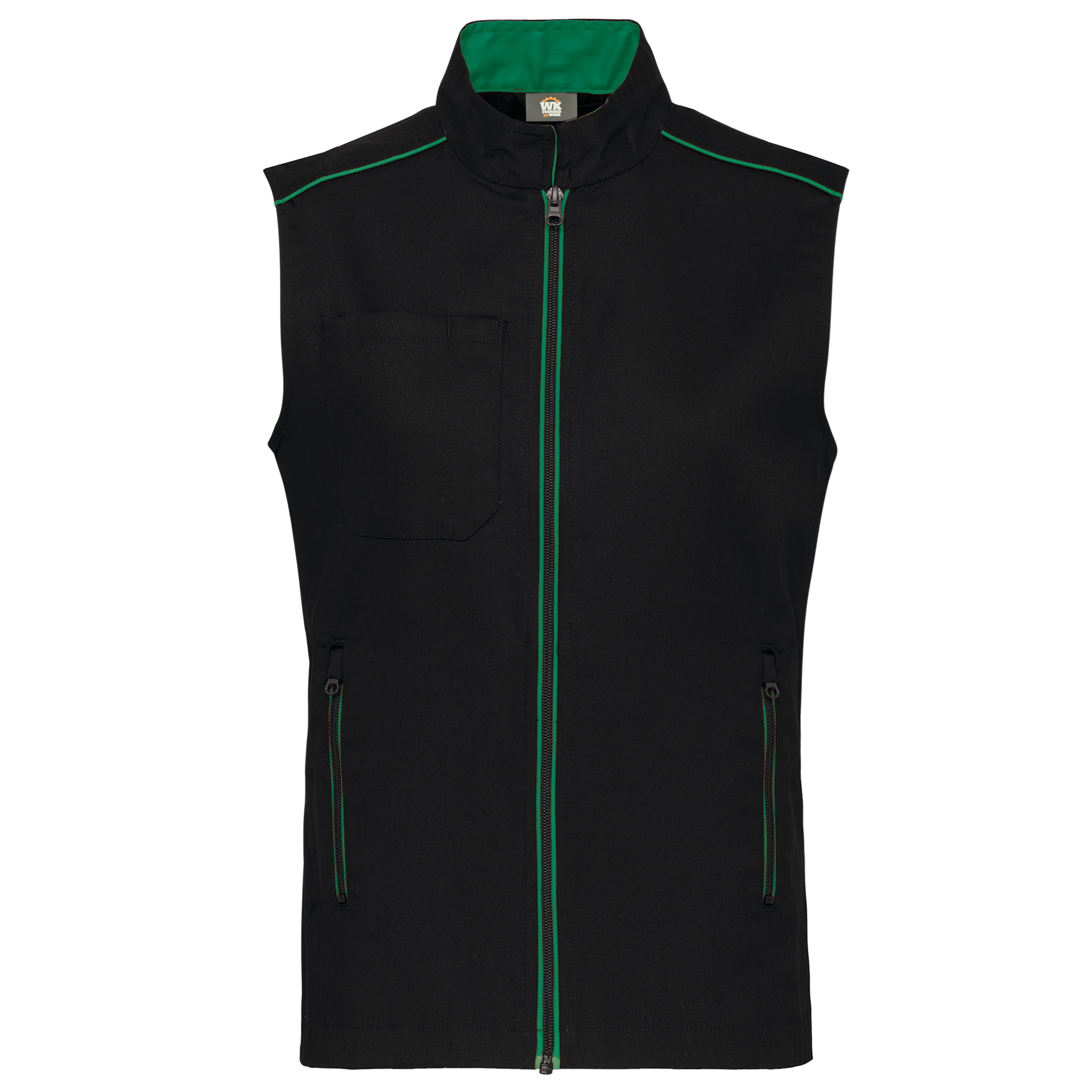 Colete Day To Day - Preto / Verde kelly