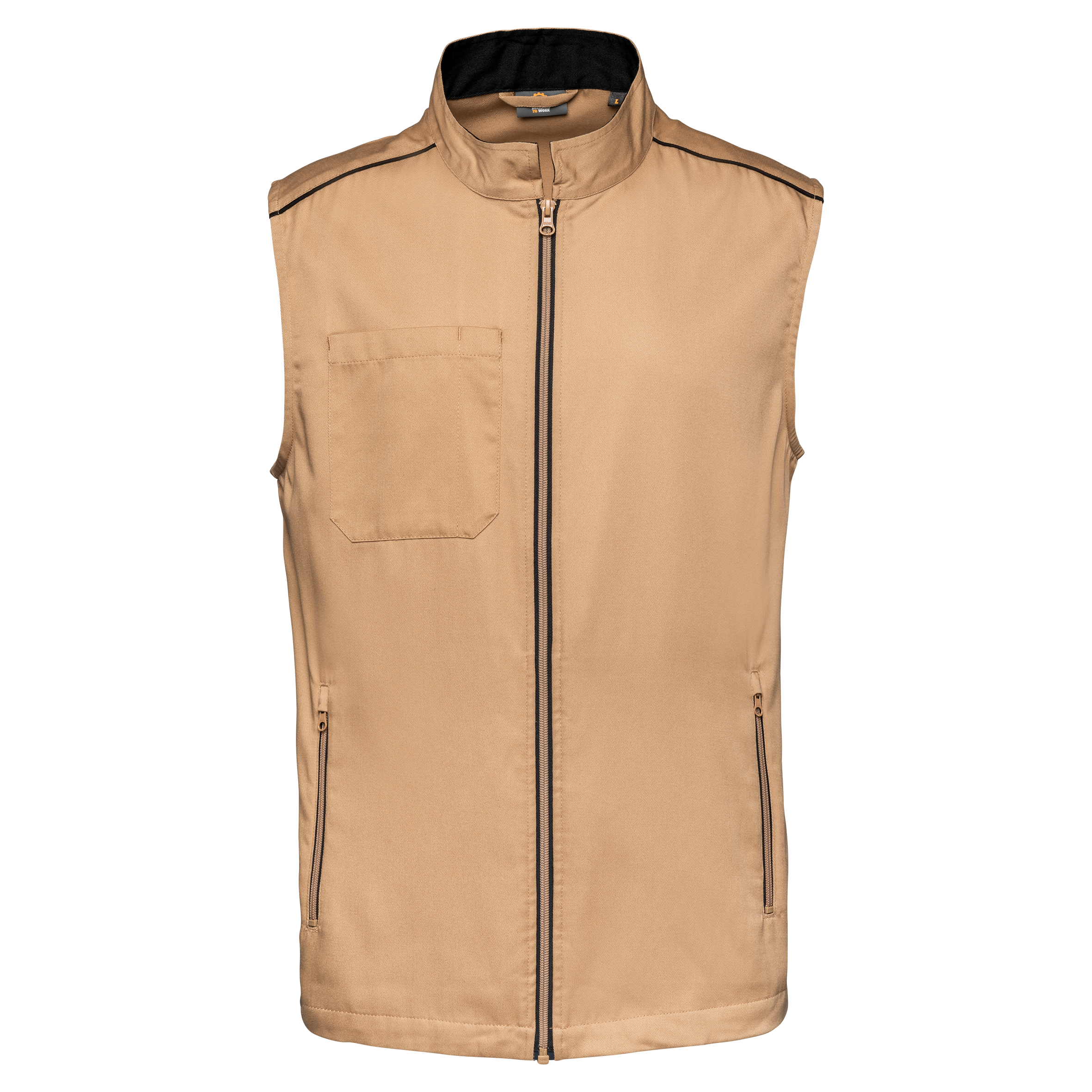 Colete Day To Day - Camel / Preto