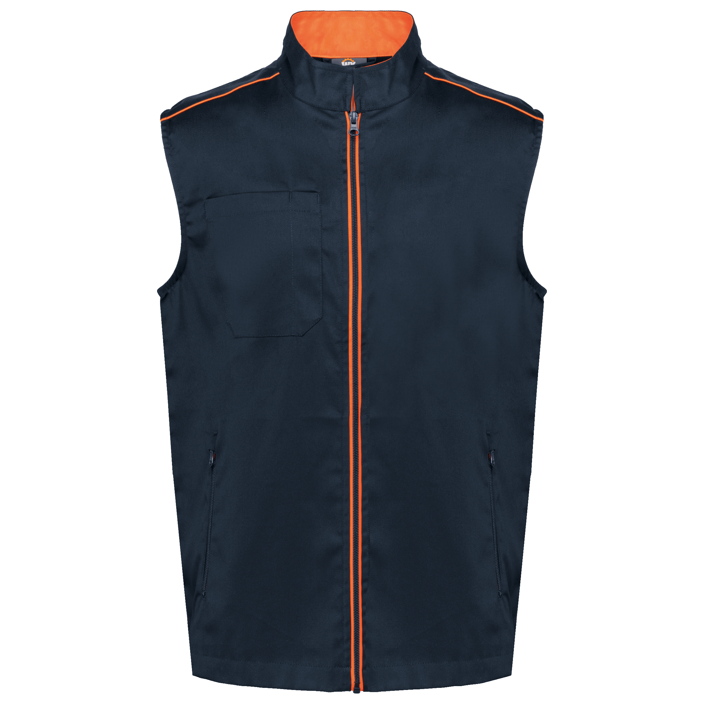 Colete Day To Day - Azul marinho / Laranja fluorescente