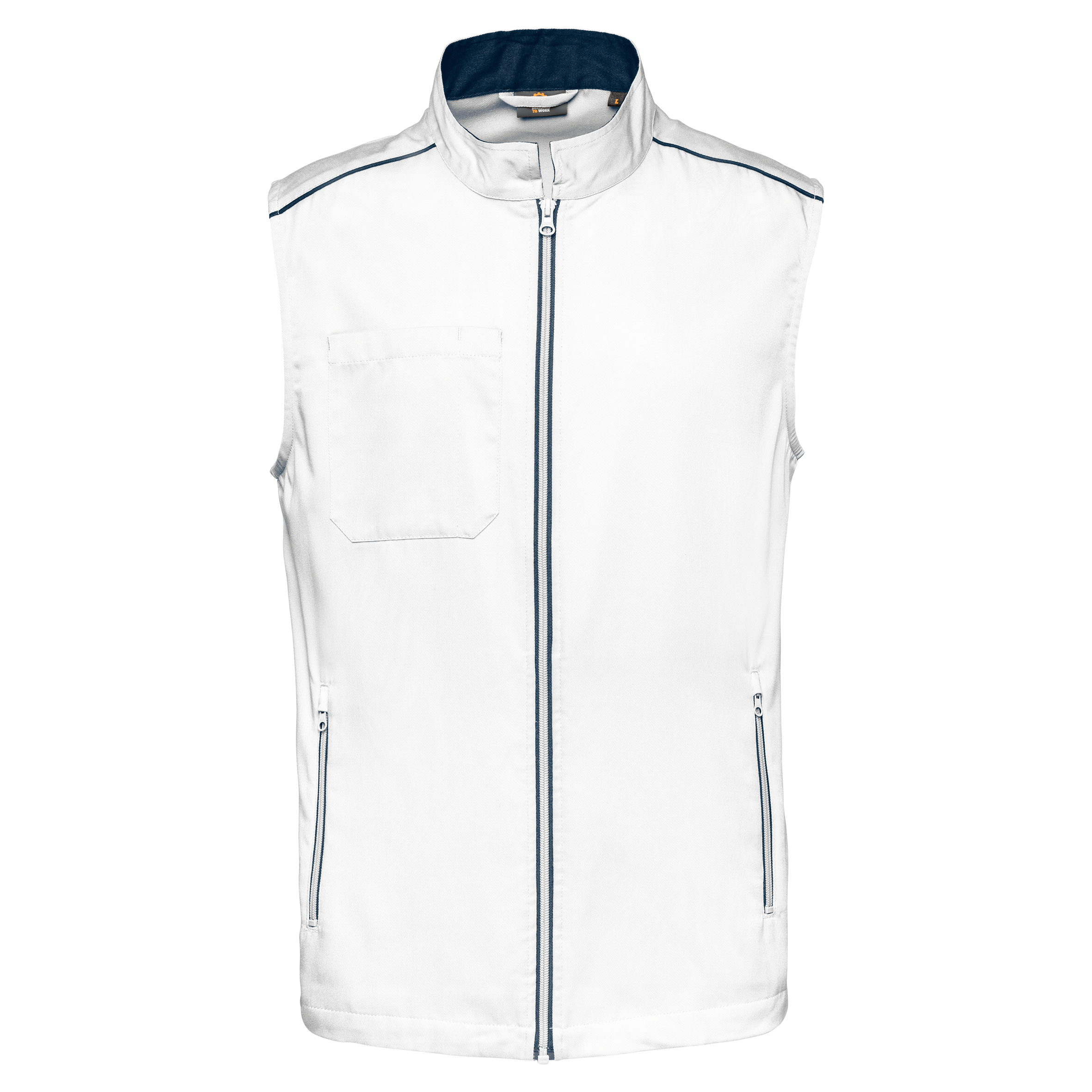 Colete Day To Day - Branco / Azul marinho