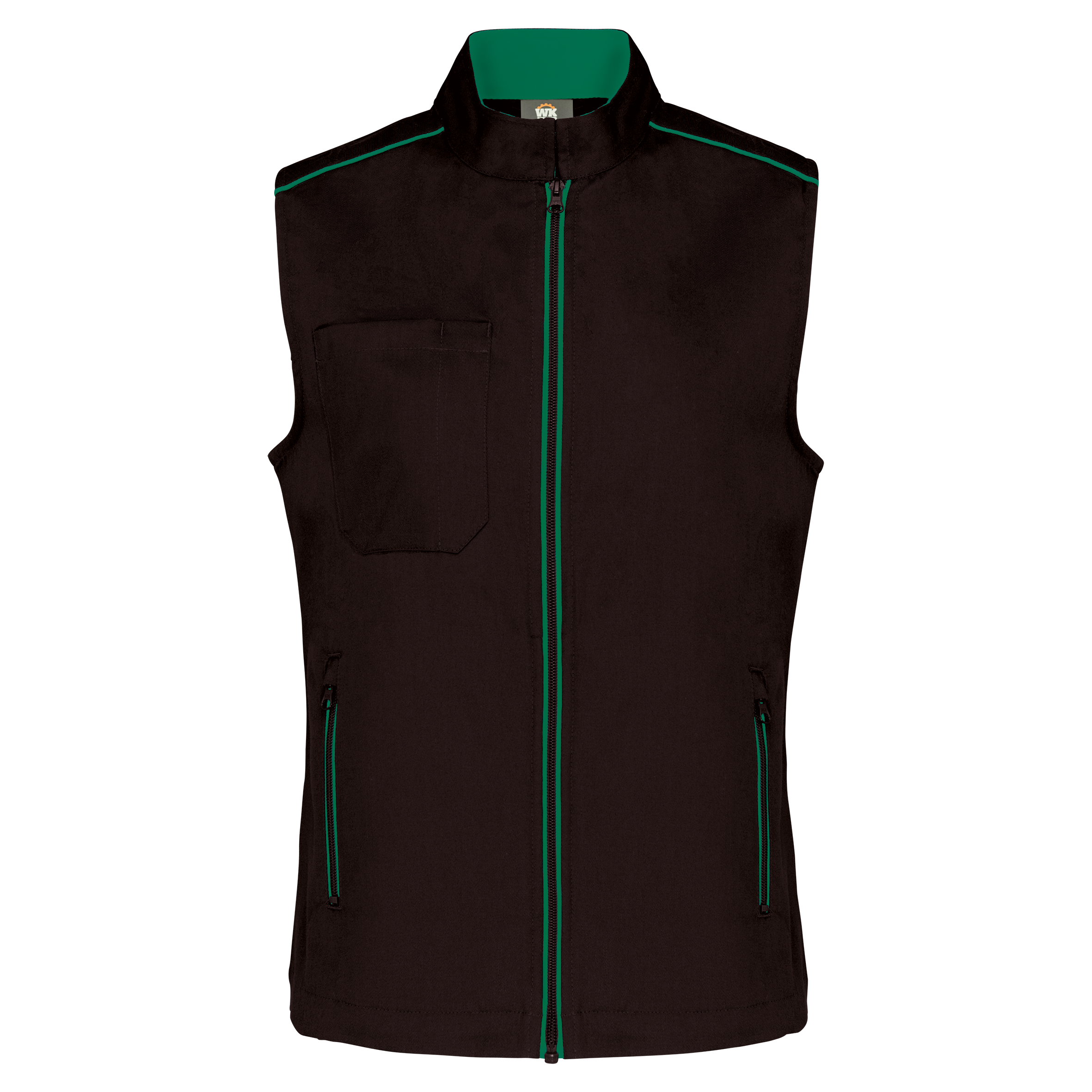 Colete de senhora Day To Day - Preto / Verde kelly