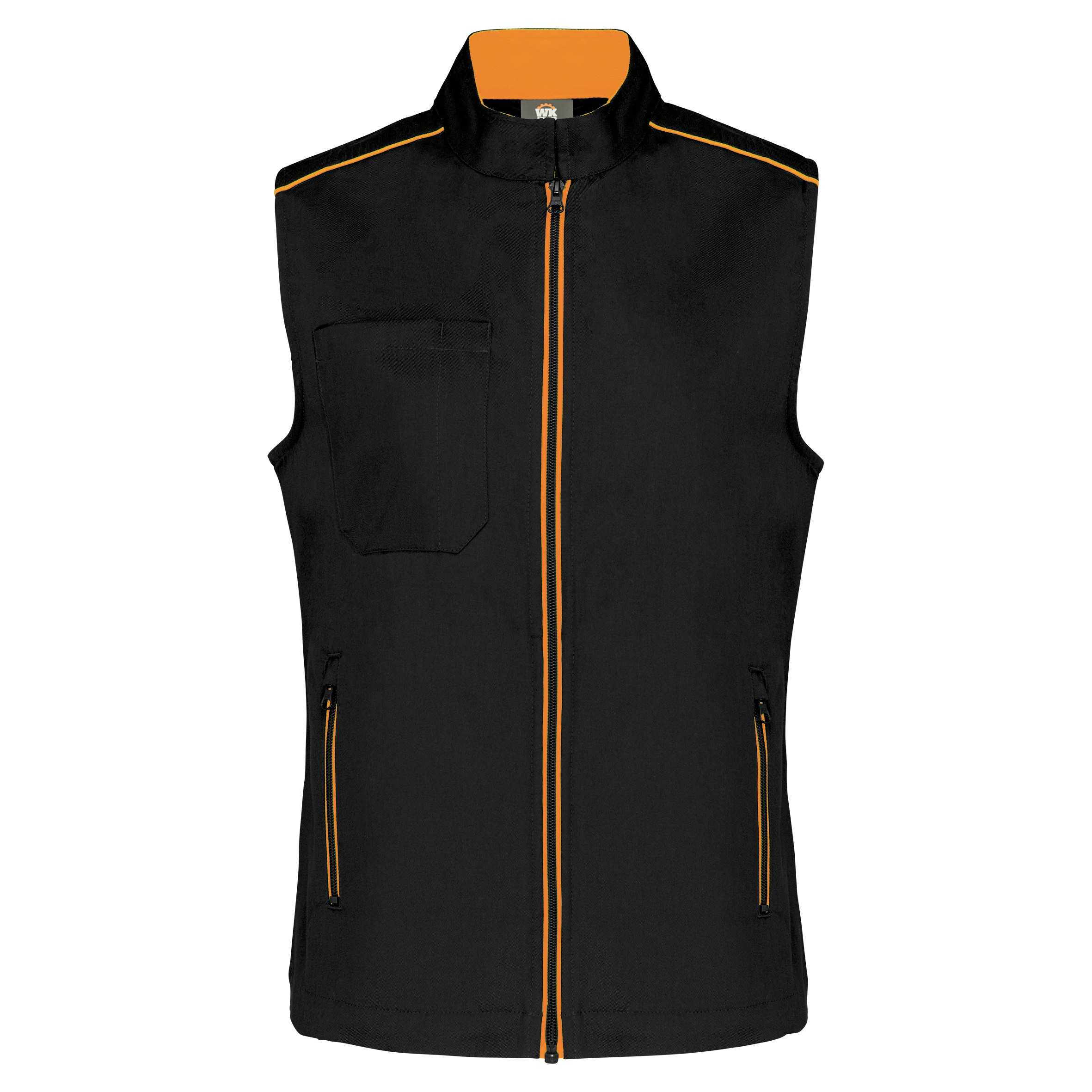 Colete de senhora Day To Day - Preto / Laranja