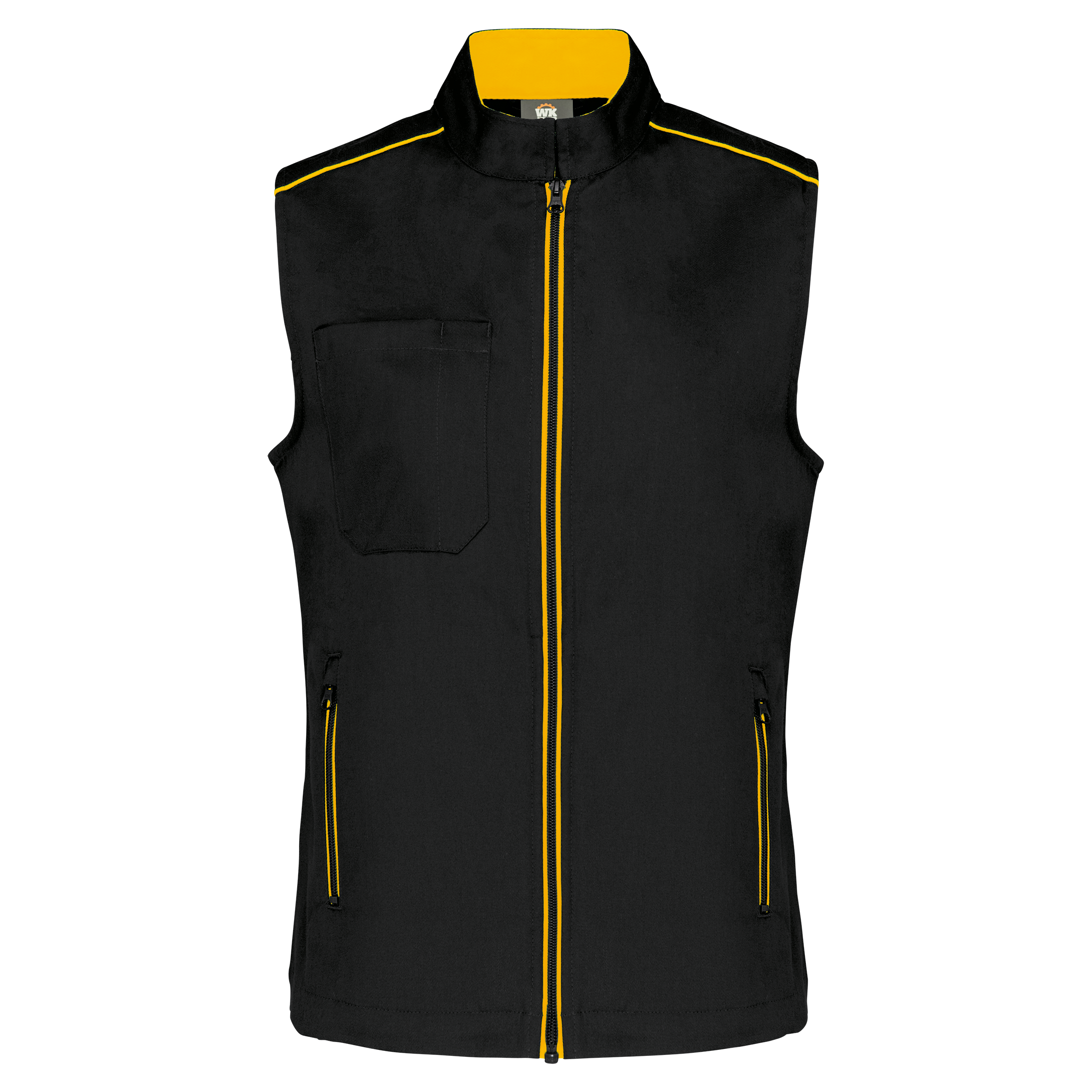 Colete de senhora Day To Day - Preto / Amarelo