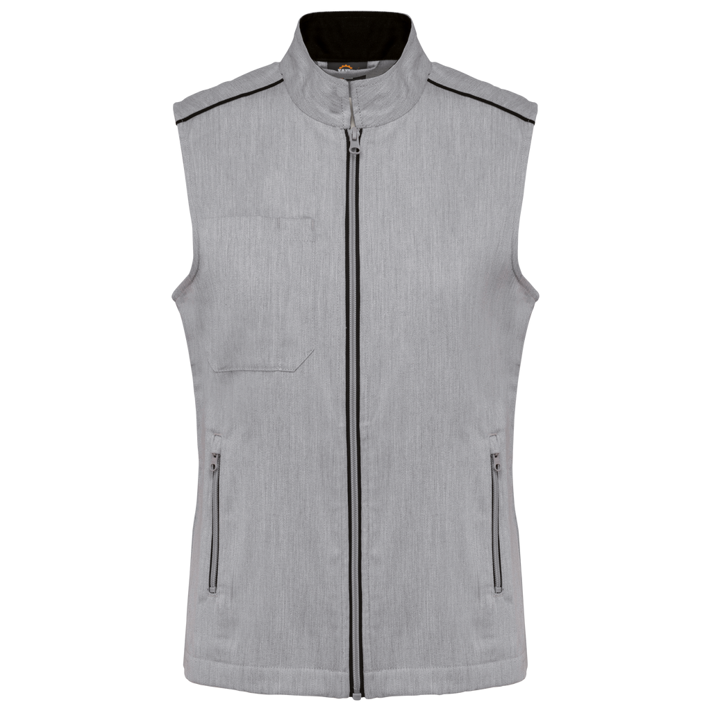 Colete de senhora Day To Day - Marl cinzento oxford / Preto