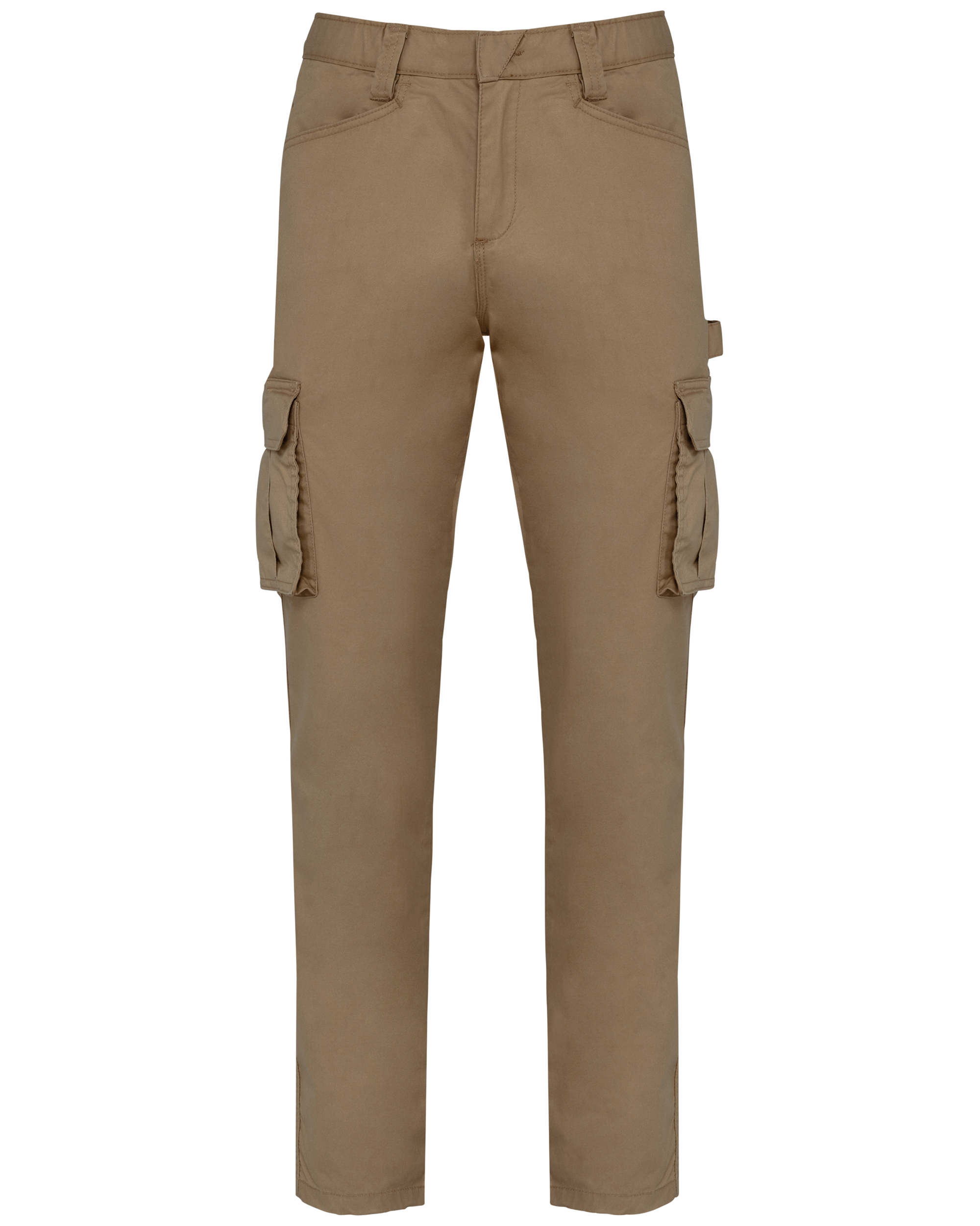 Calças multibolsos eco-responsáveis de homem - Camel