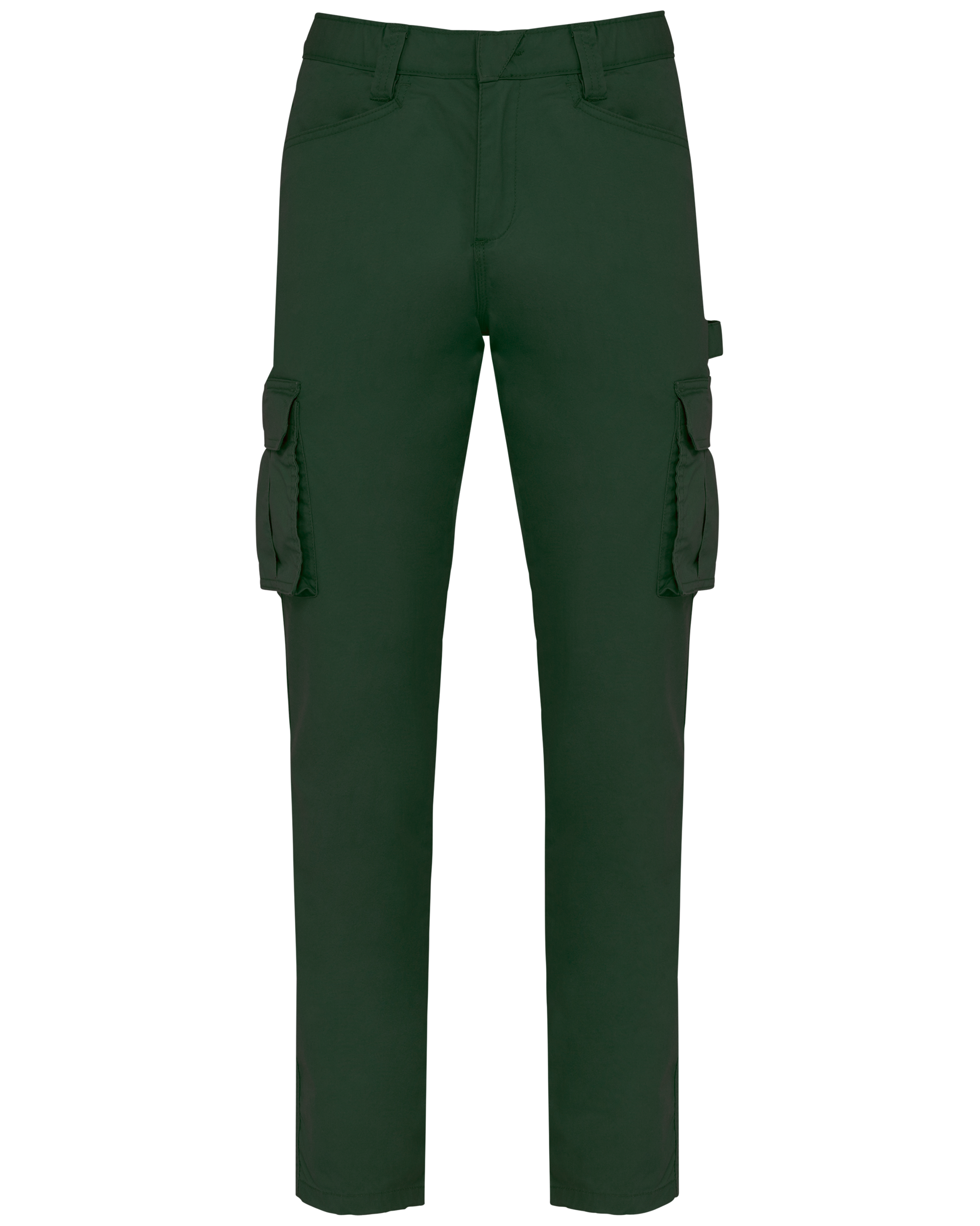 Calças multibolsos eco-responsáveis de homem - Verde floresta