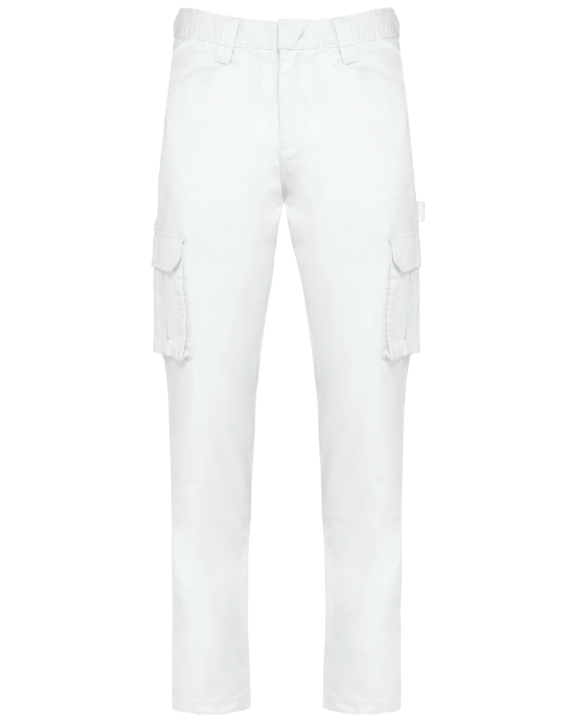 Calças multibolsos eco-responsáveis de homem - Branco