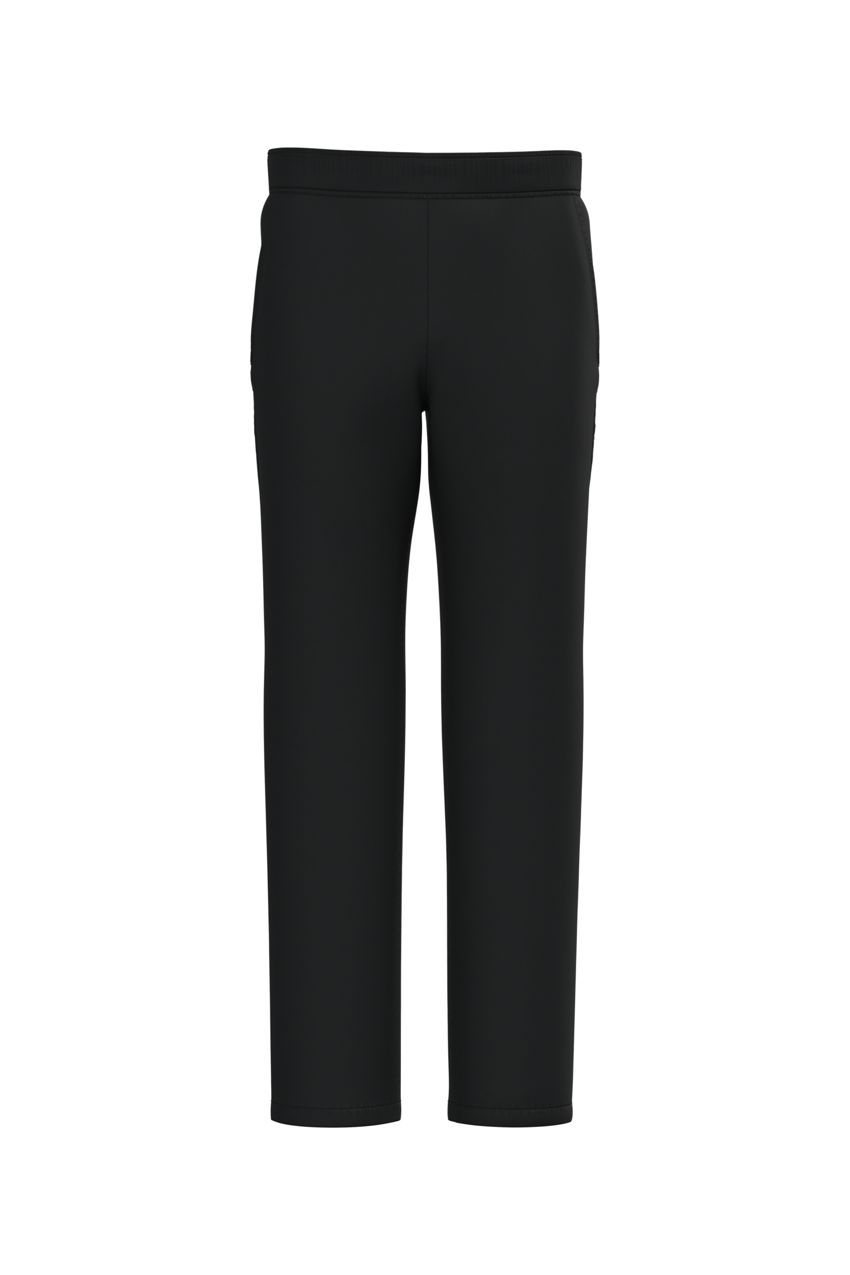 Calças poliéster/algodão de homem - Preto
