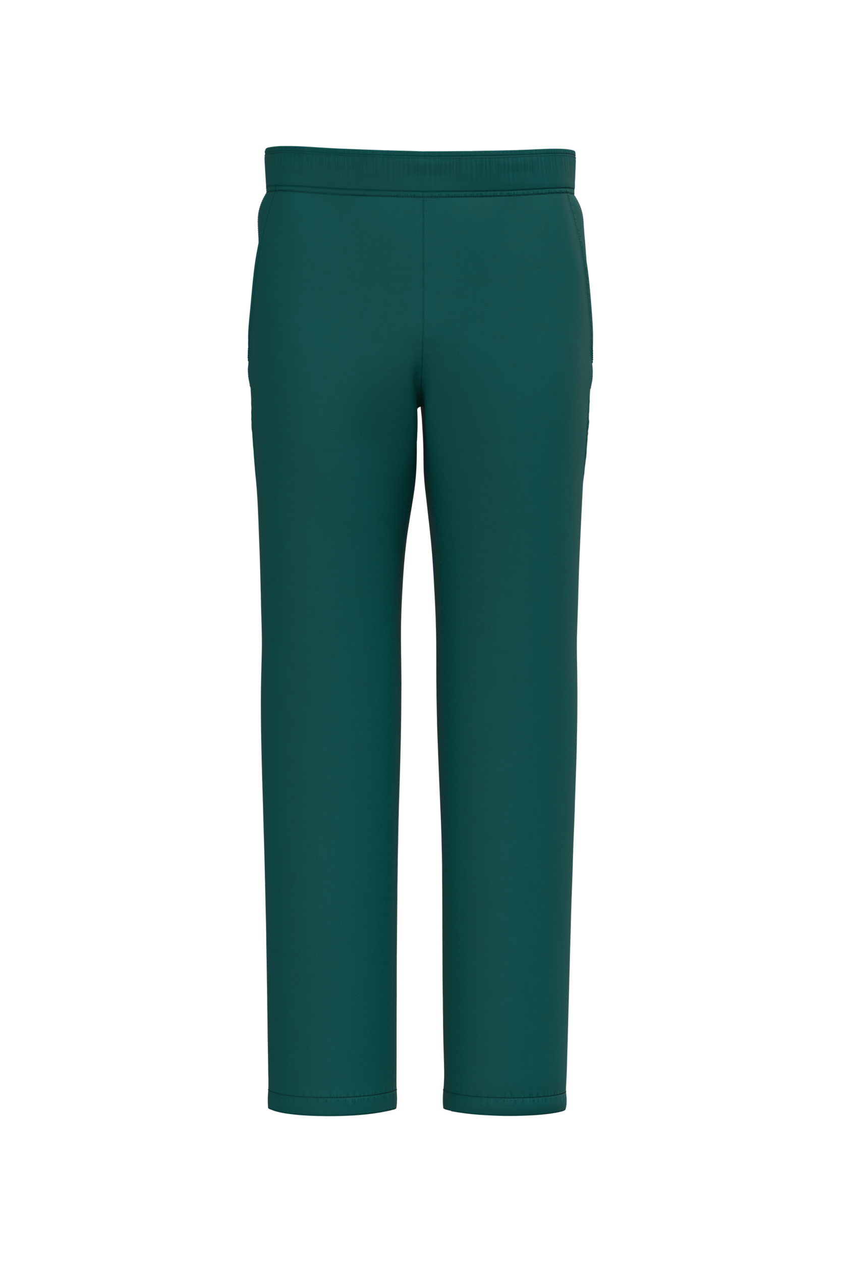 Calças poliéster/algodão de homem - Verde esmeralda