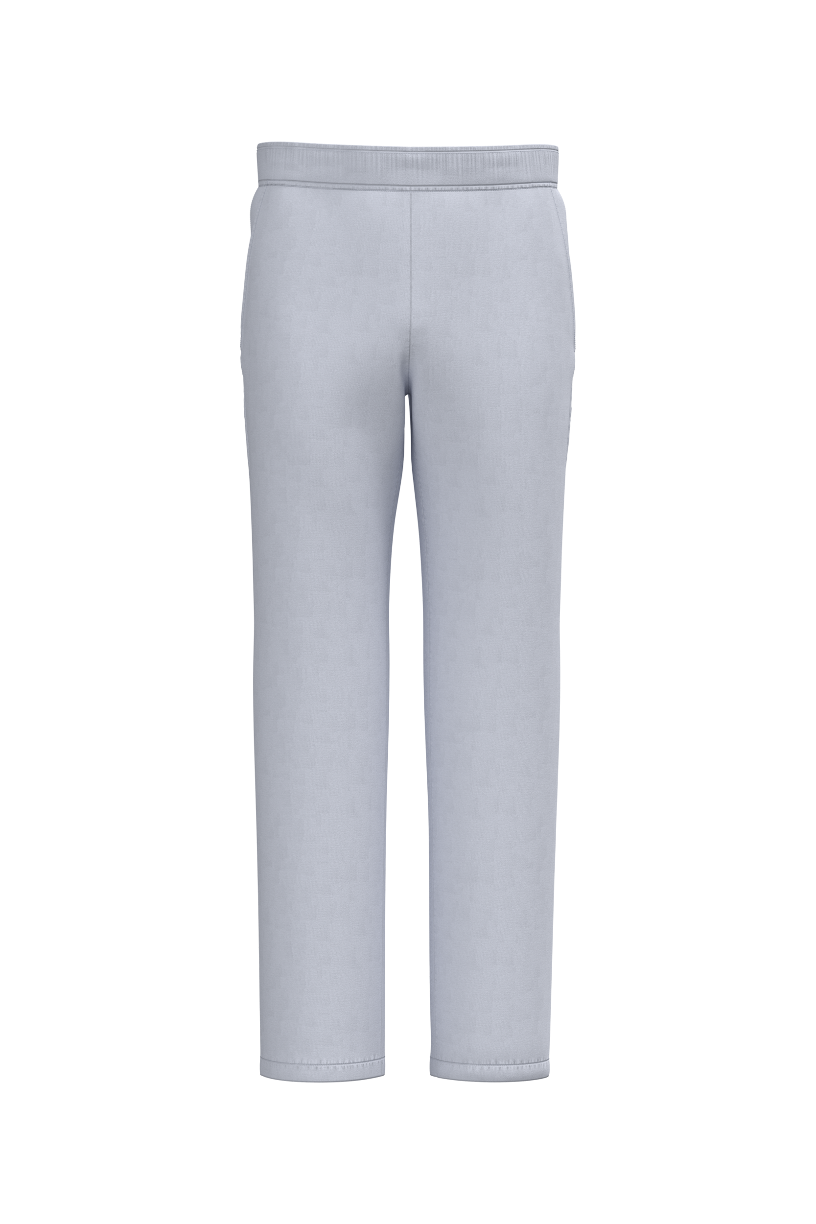Calças poliéster/algodão de homem - Branco
