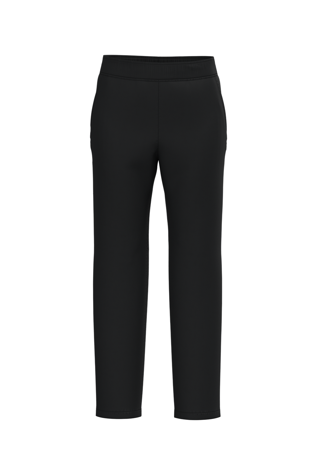 Calças poliéster/algodão de senhora - Preto