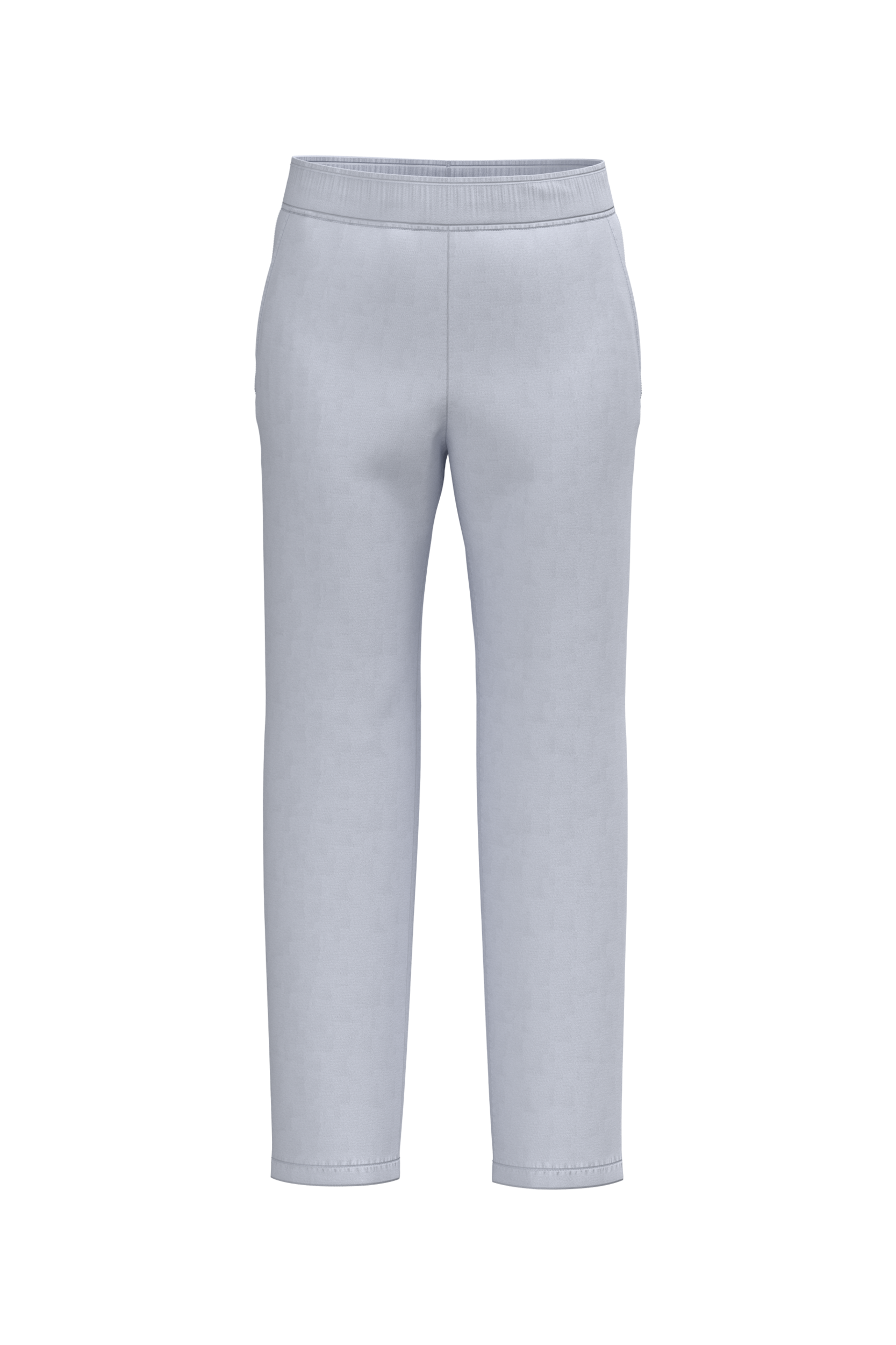 Calças poliéster/algodão de senhora - Branco