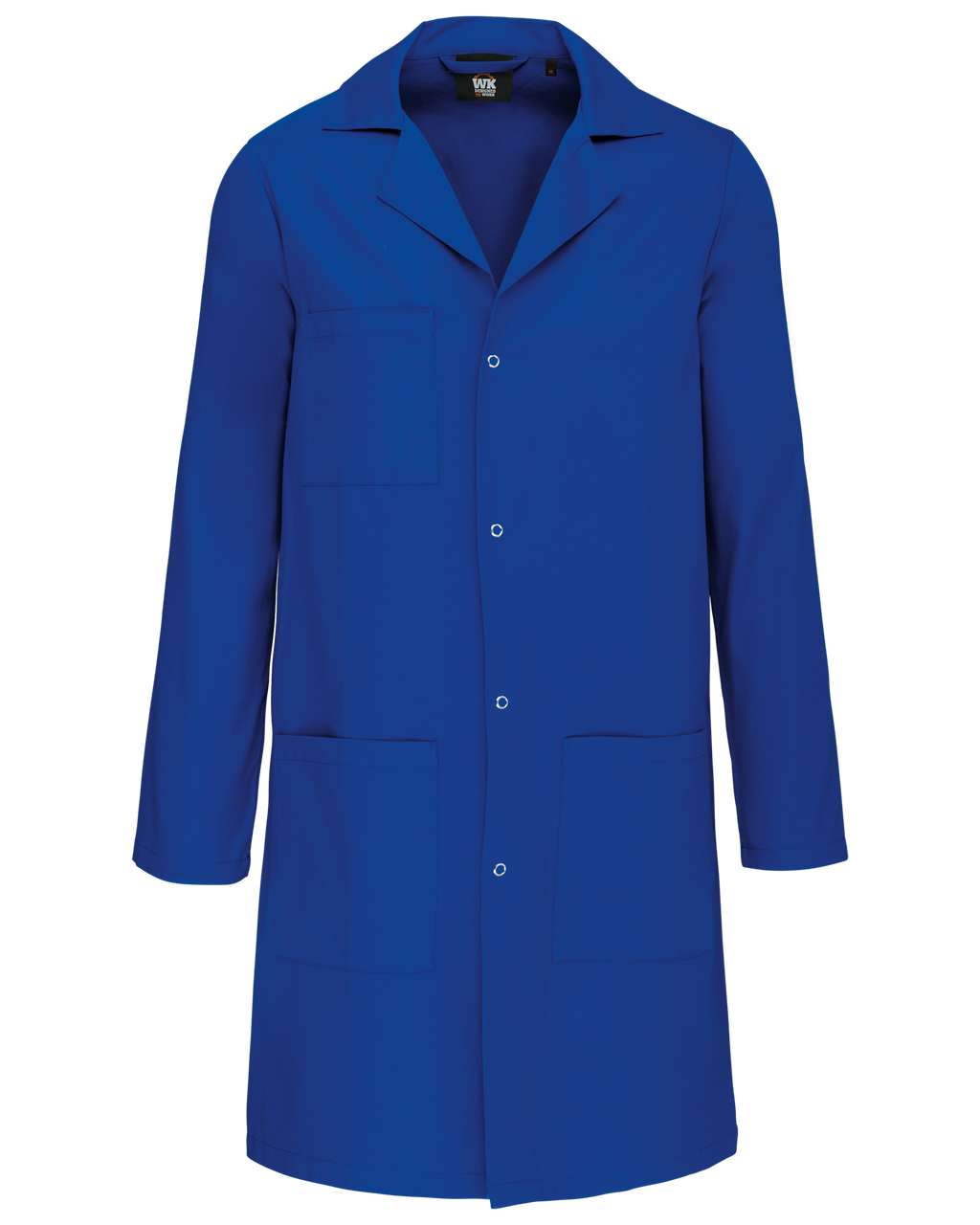 Bata de trabalho unissexo - Azul azul royal