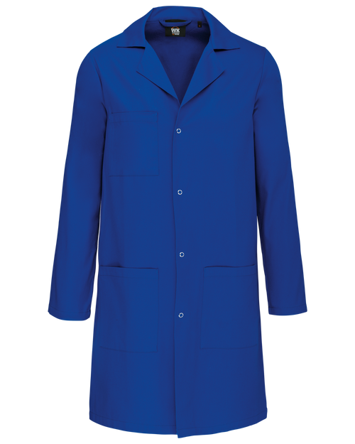 Bata de trabalho unissexo - Azul azul royal