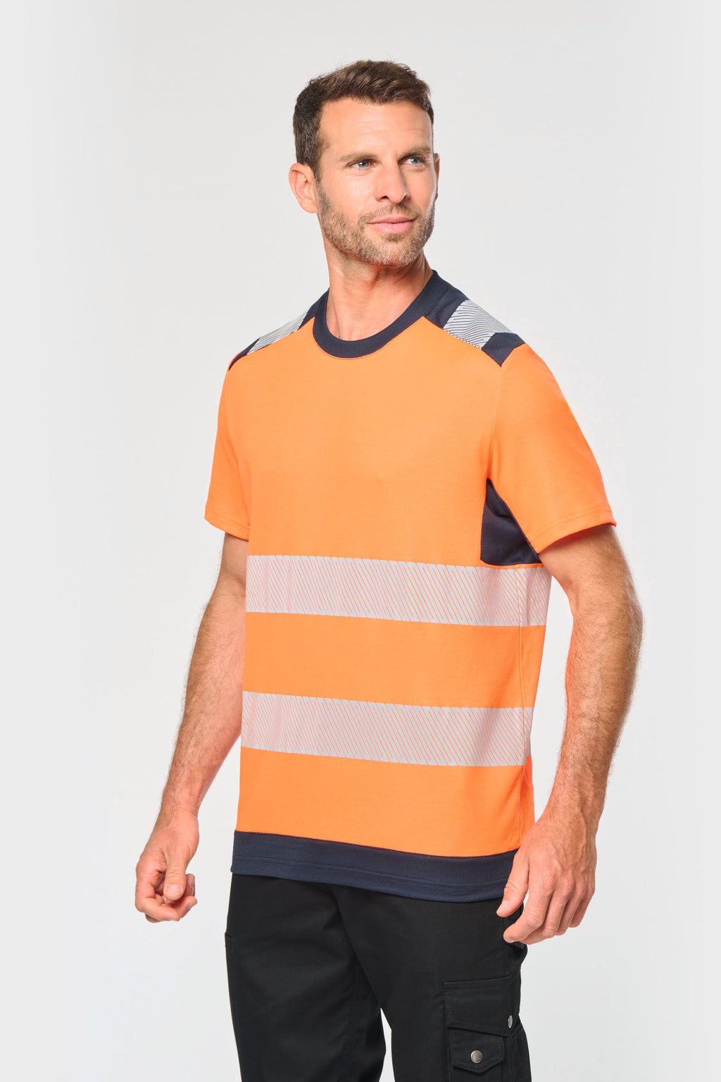 T-shirt de segurança em material reciclado manga curta unissexo
