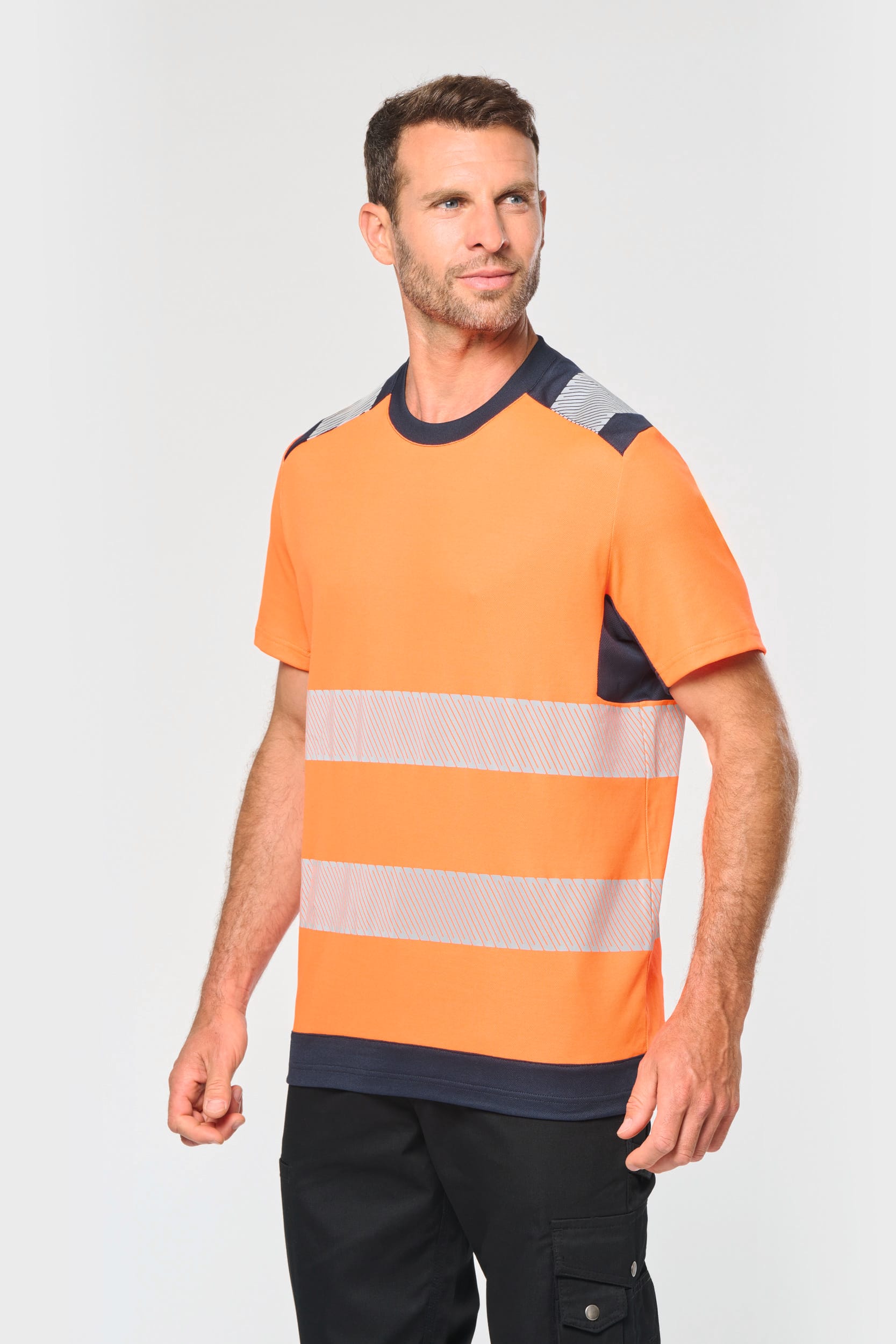 T-shirt de segurança em material reciclado manga curta unissexo