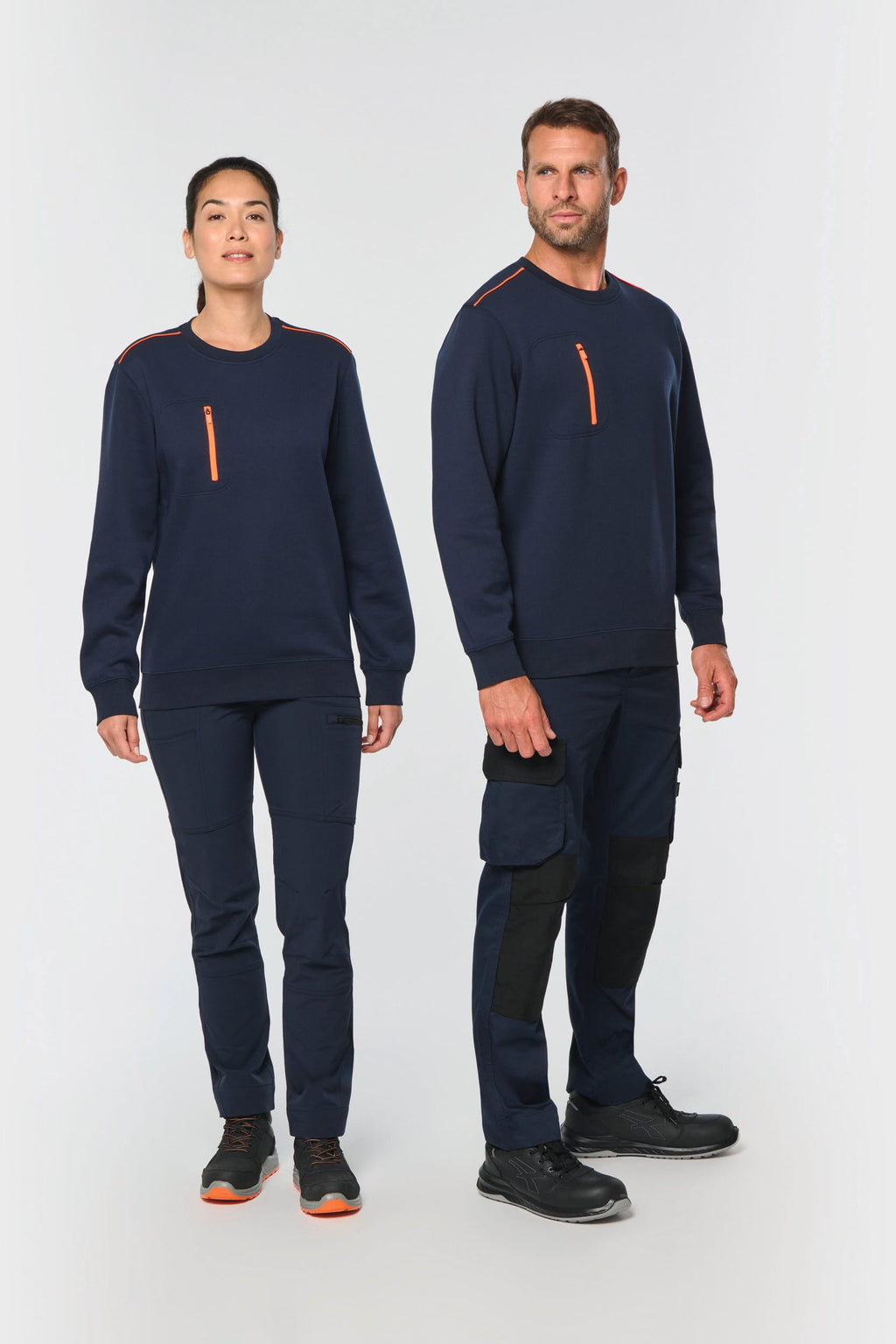 Sweatshirt Day To Day unissexo com bolso em contraste - Preto / Verde kelly