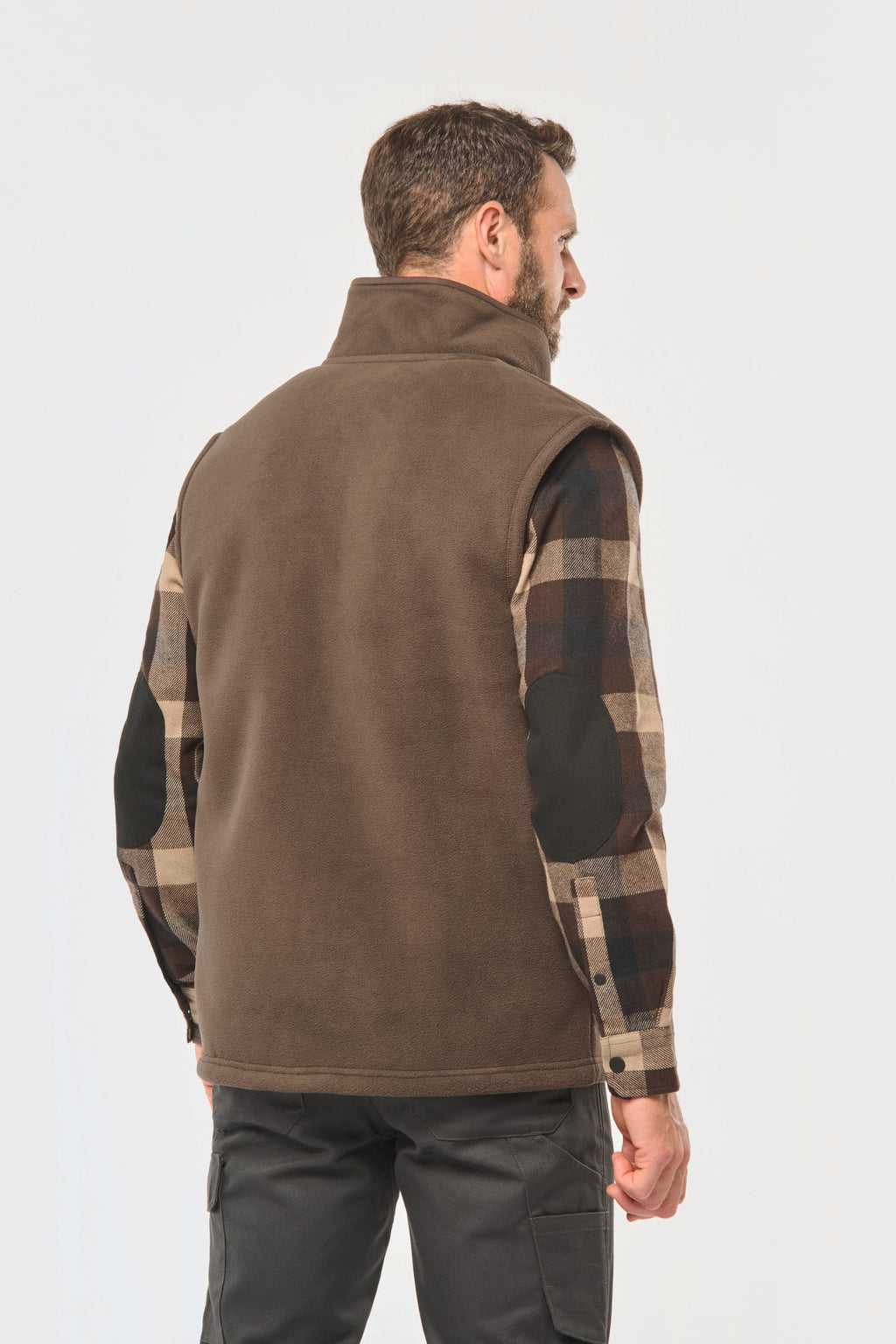Colete polar com interior em sherpa unissexo