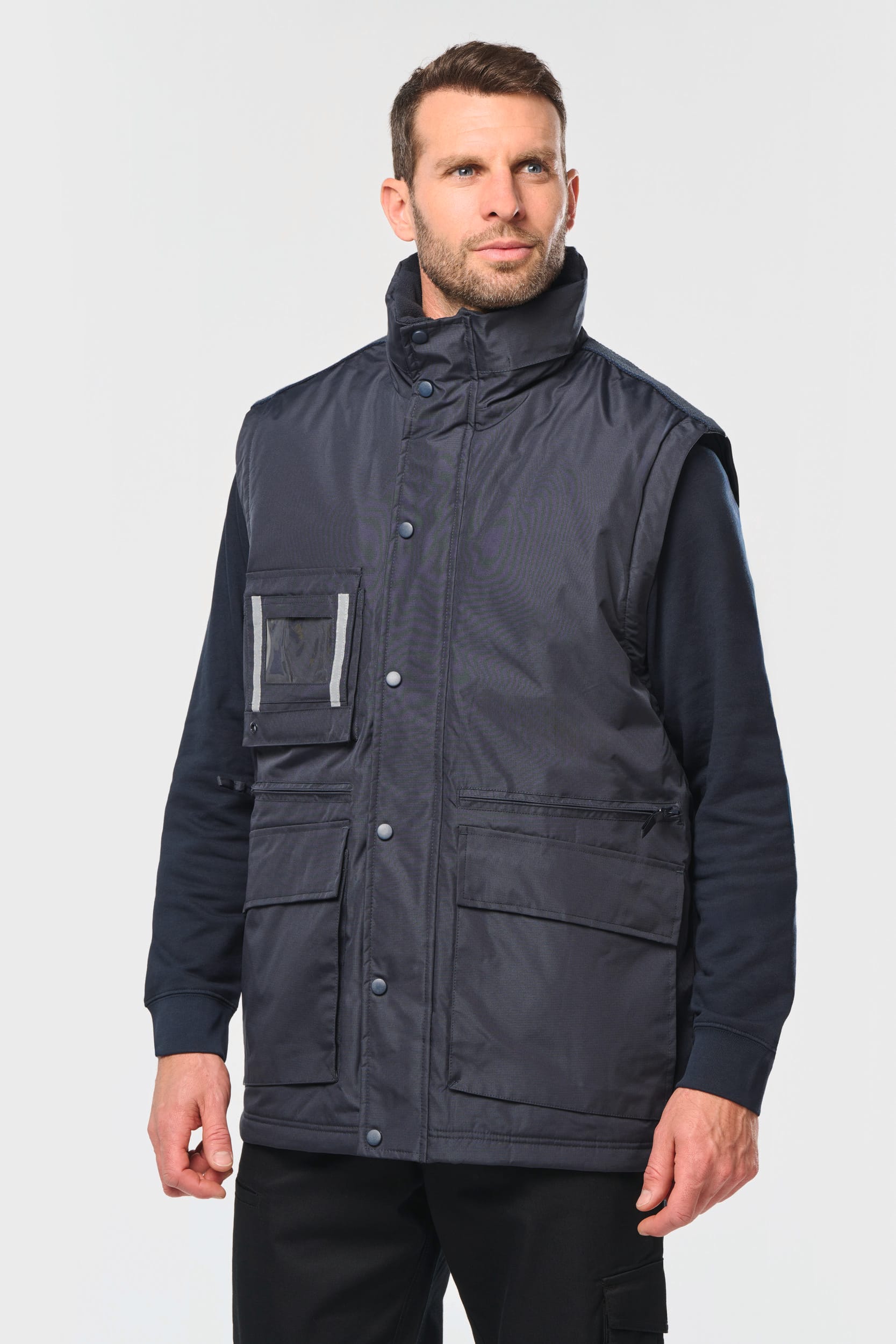 Parka com mangas amovíveis de homem