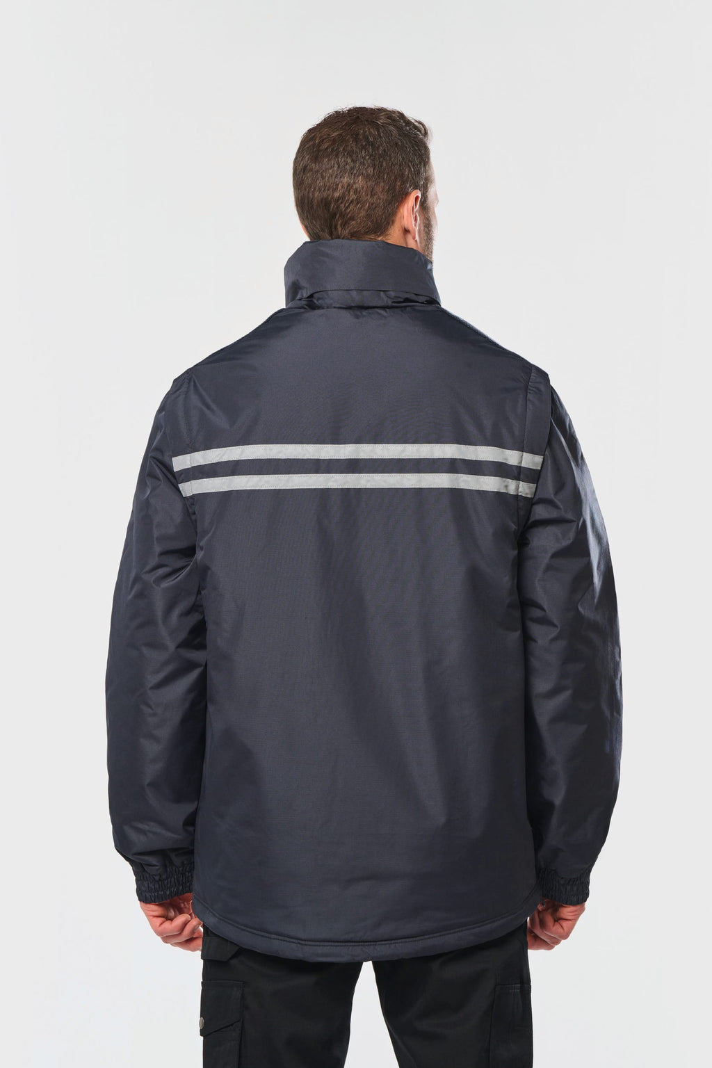 Parka com mangas amovíveis de homem