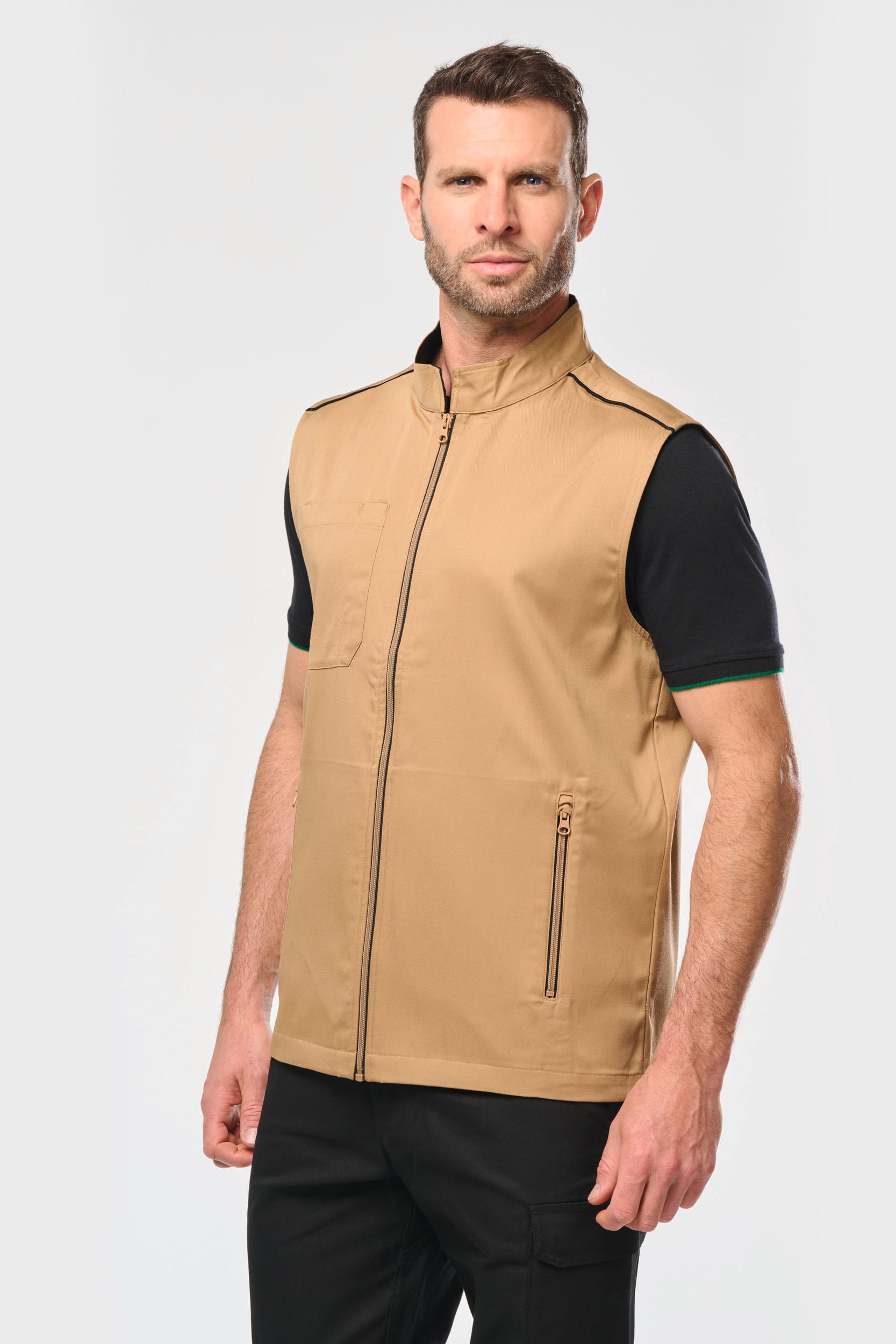 Colete Day To Day - Marl cinzento oxford / Preto
