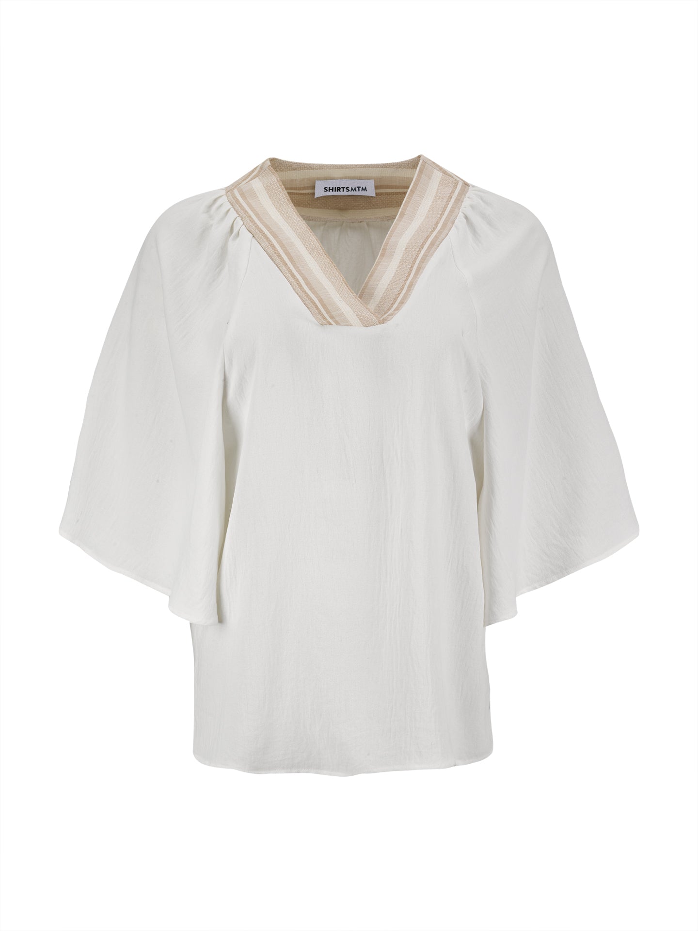 Blusa Meia Manga Fluida em V (BL110)